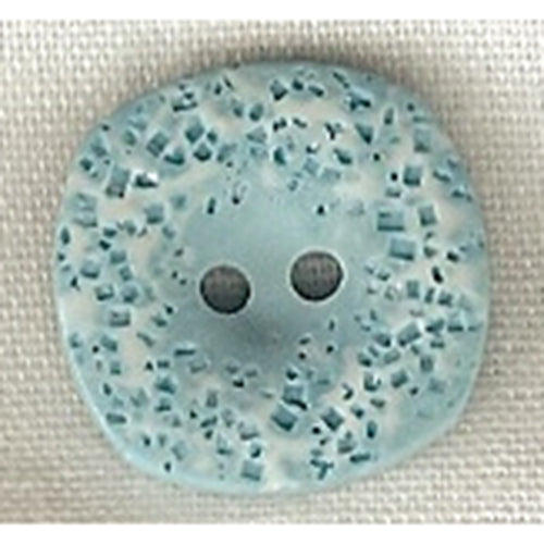 Button 251460 Aqua Square 18mm