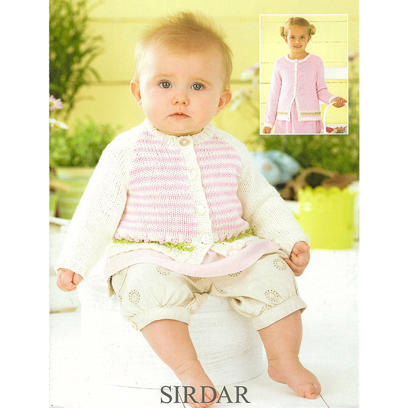 Sirdar 4432 Baby Bamboo DK Cardigan