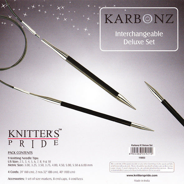 Circular Needle Gift Set Knitter's Pride Karbonz Deluxe
