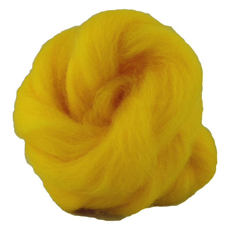 Corriedale Fibre 027 Yellow