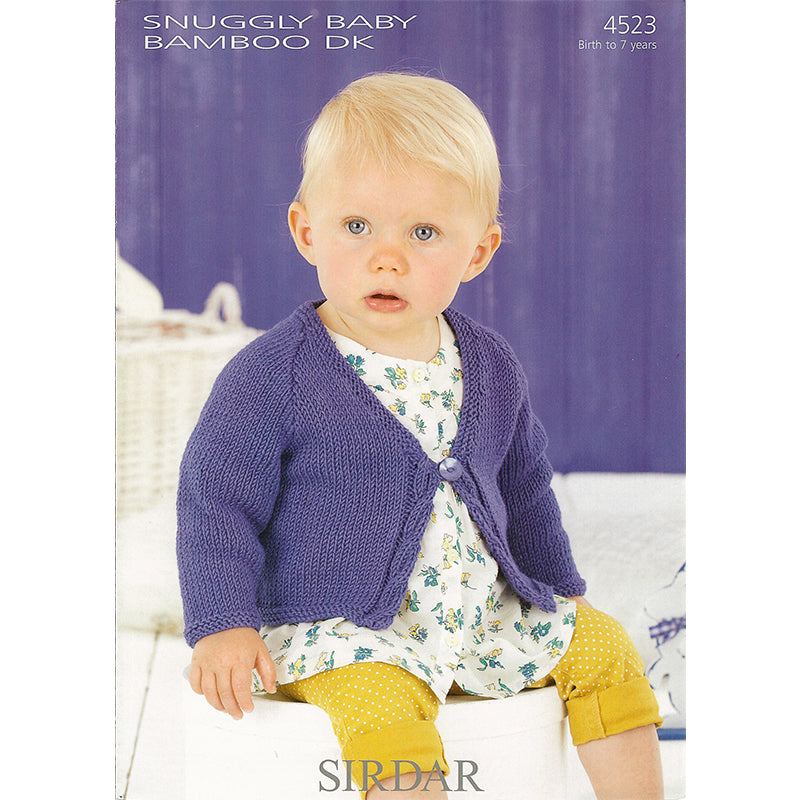 Sirdar 4523 Baby Bamboo Cardigan