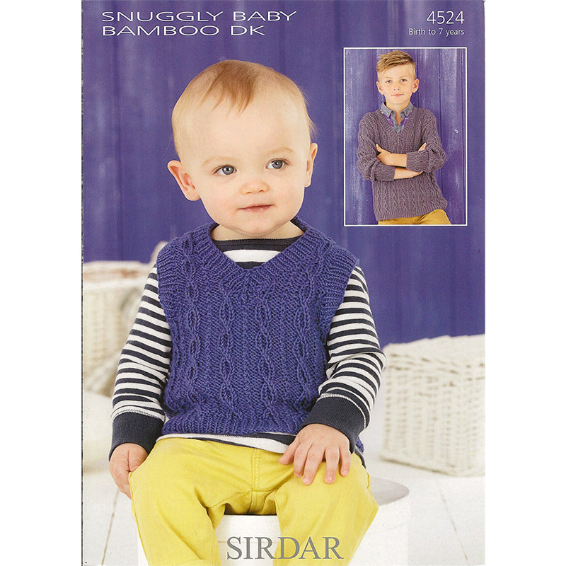 Sirdar 4524 Baby Bamboo DK Vest