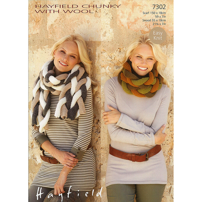 HAYFIELD 7302 Chunky With Wool Snood