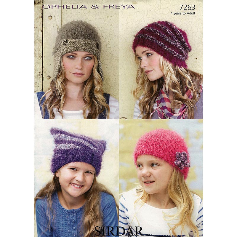 Sirdar 7263 Ophelia Hats Chunky