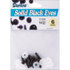 Eyes Shank  6mm Black DIY419