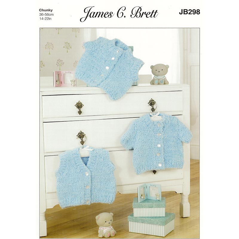 JB298 Icicle Chunky Baby Cardi