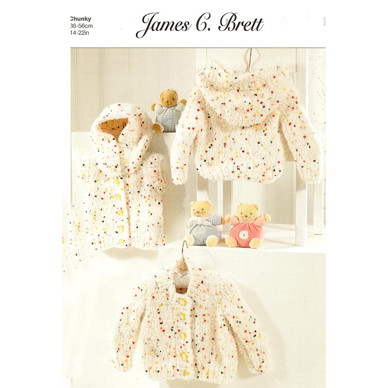 JB318 Confetti Vest Cardigan Hoodie