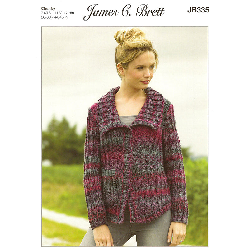 JB335 Marble Chunky Cardigan