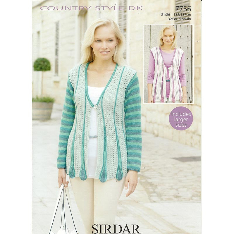 Sirdar 7756 Country Style DK Cardigan