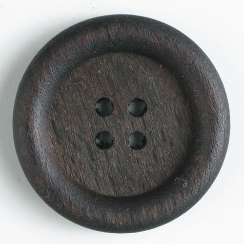 Button 241038 Dark Brown 18mm