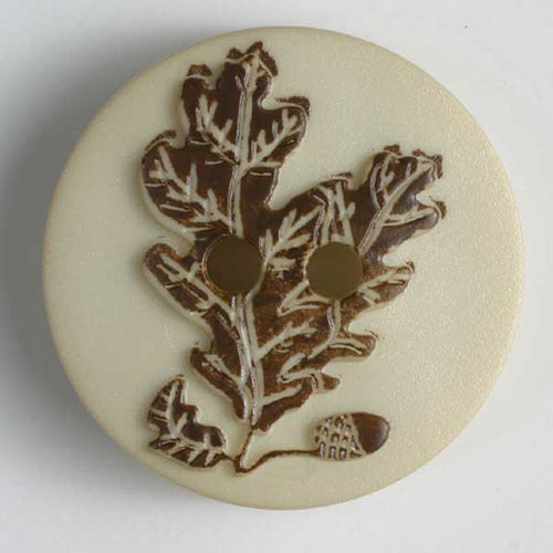 Button 260966 Oak Leaf with Acorn 20mm