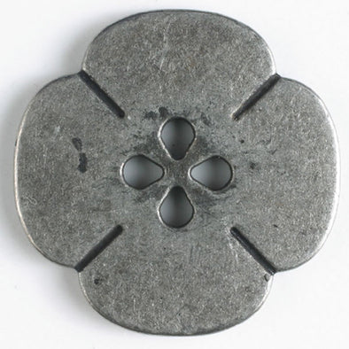 Button 310729  Metal Flower Tin 20mm