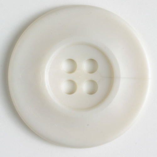 Button 390263 White 4 hole 45mm