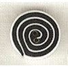 Just Another Button Company ss1005.T Swirl Black and White, Tiny