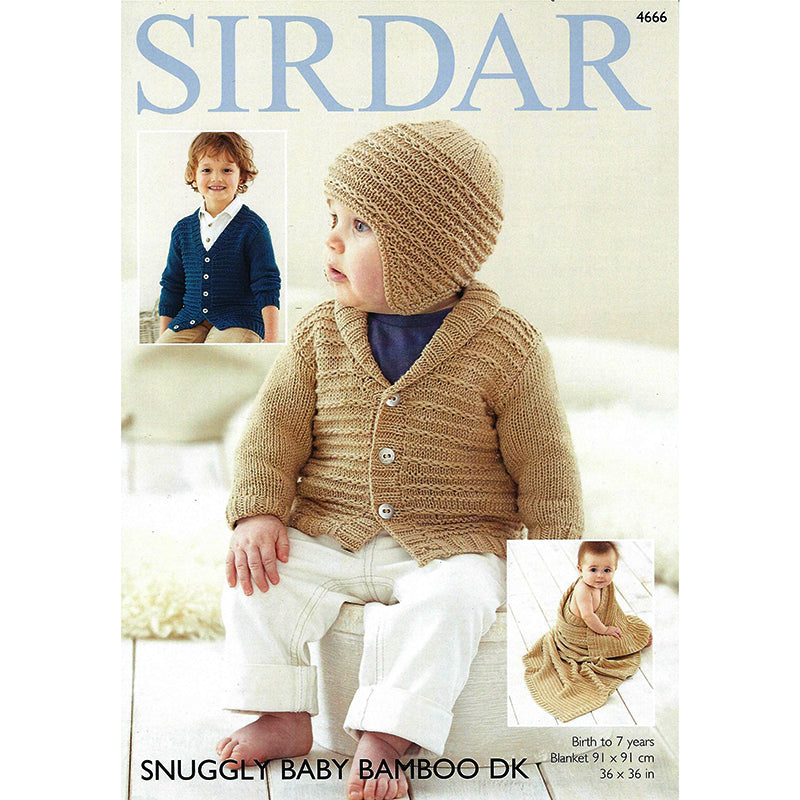 Sirdar 4666 Baby Bamboo Cardigan