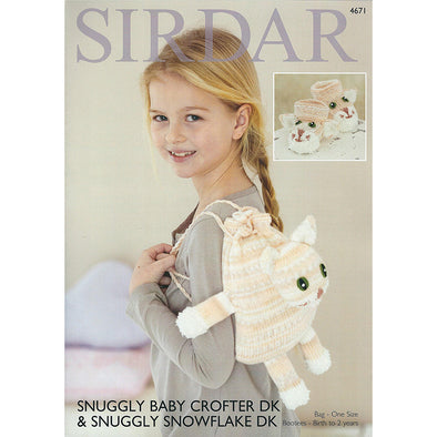 Sirdar 4671 Baby Crofter DK BackPack and Booties