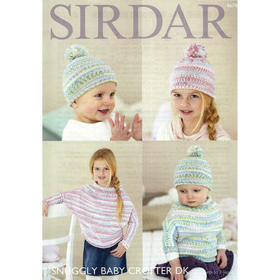 Sirdar 4674 Baby Crofter DK hats