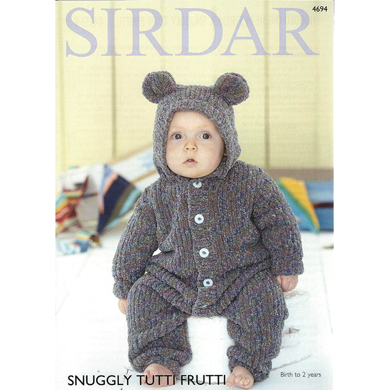 Sirdar 4694 Tutti Frutti Hooded Onsies