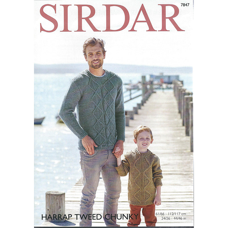 Sirdar 7847 Harrap Tweed Chunky sweater