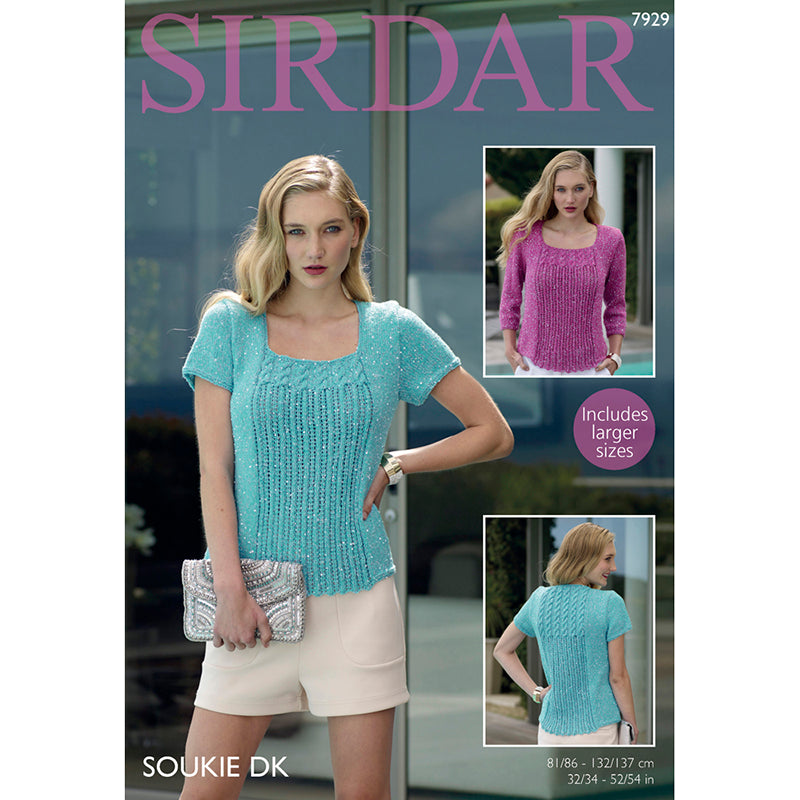 Sirdar 7929 Soukie DK Ladys Top