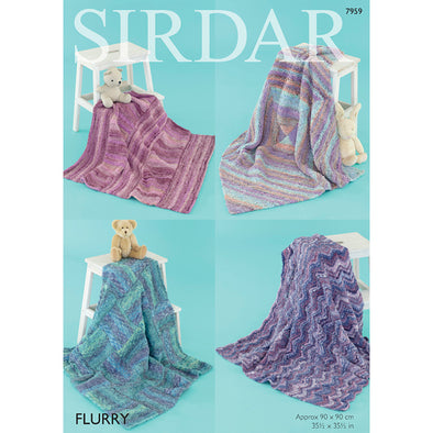 Sirdar 7959 Flurry Blankets