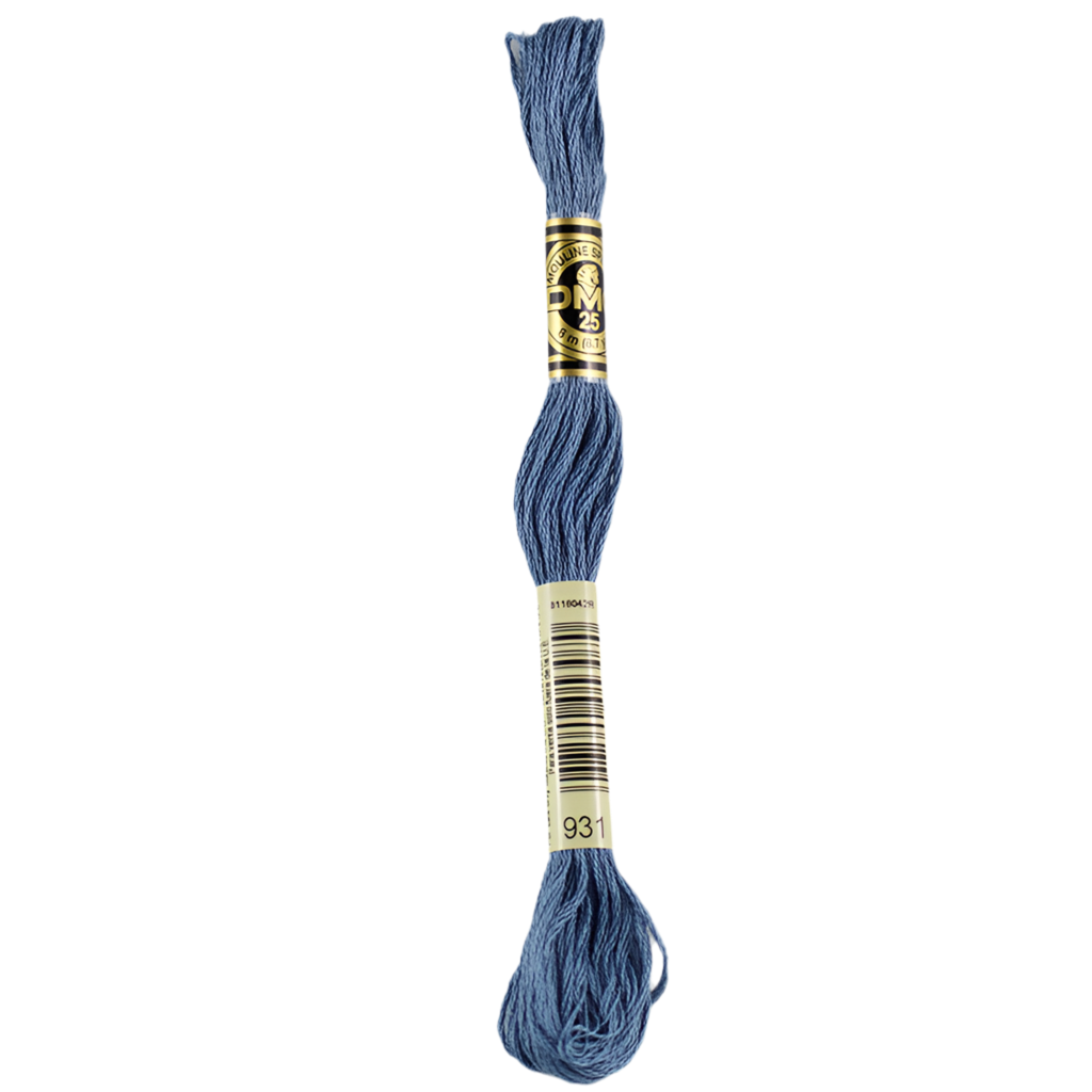 DMC Floss   931 Antique Blue Medium