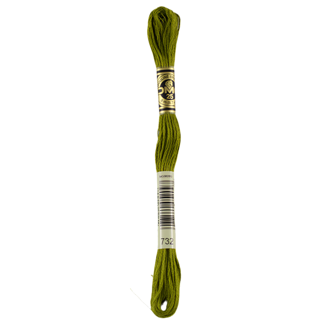 DMC Floss   732 Olive Green