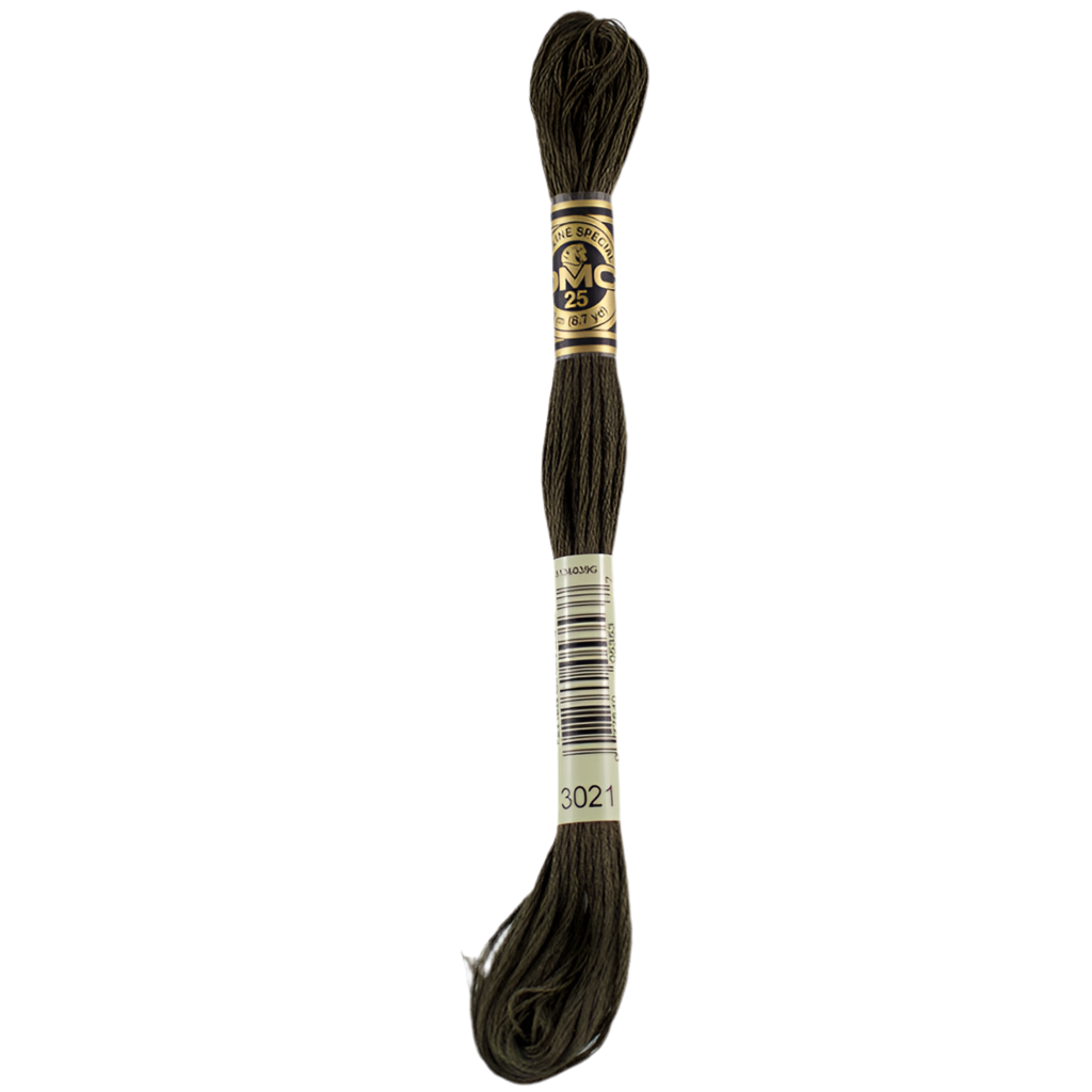 DMC Floss 3021 Brown Grey Very Dark