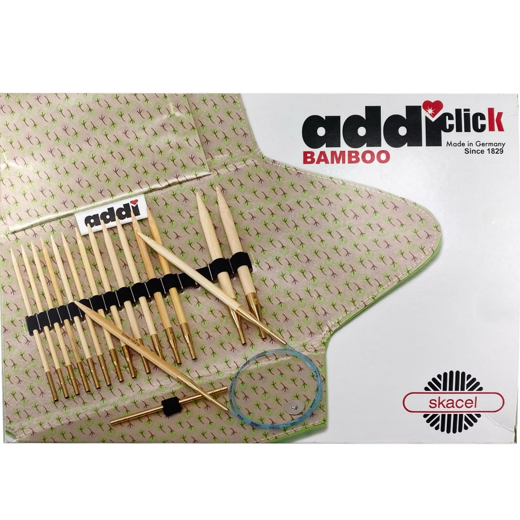 IC Circular Needle Gift Set AddiClick Bamboo 5"