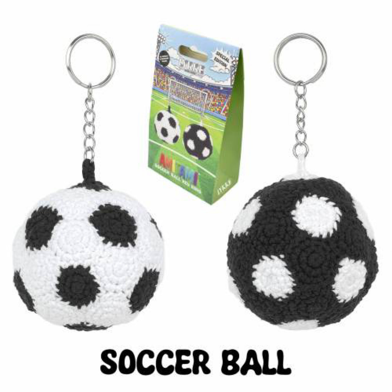 Amitami Soccer Ball Key Chain