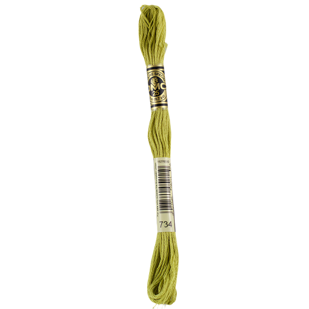 DMC Floss   734 Olive Green Light