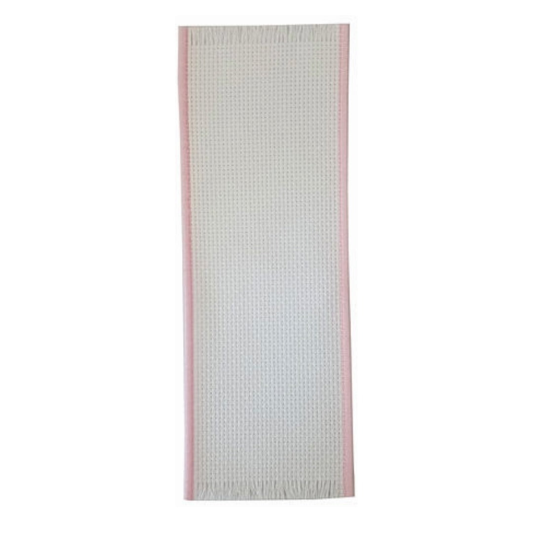 Bookmark 14ct White with Pink Trim