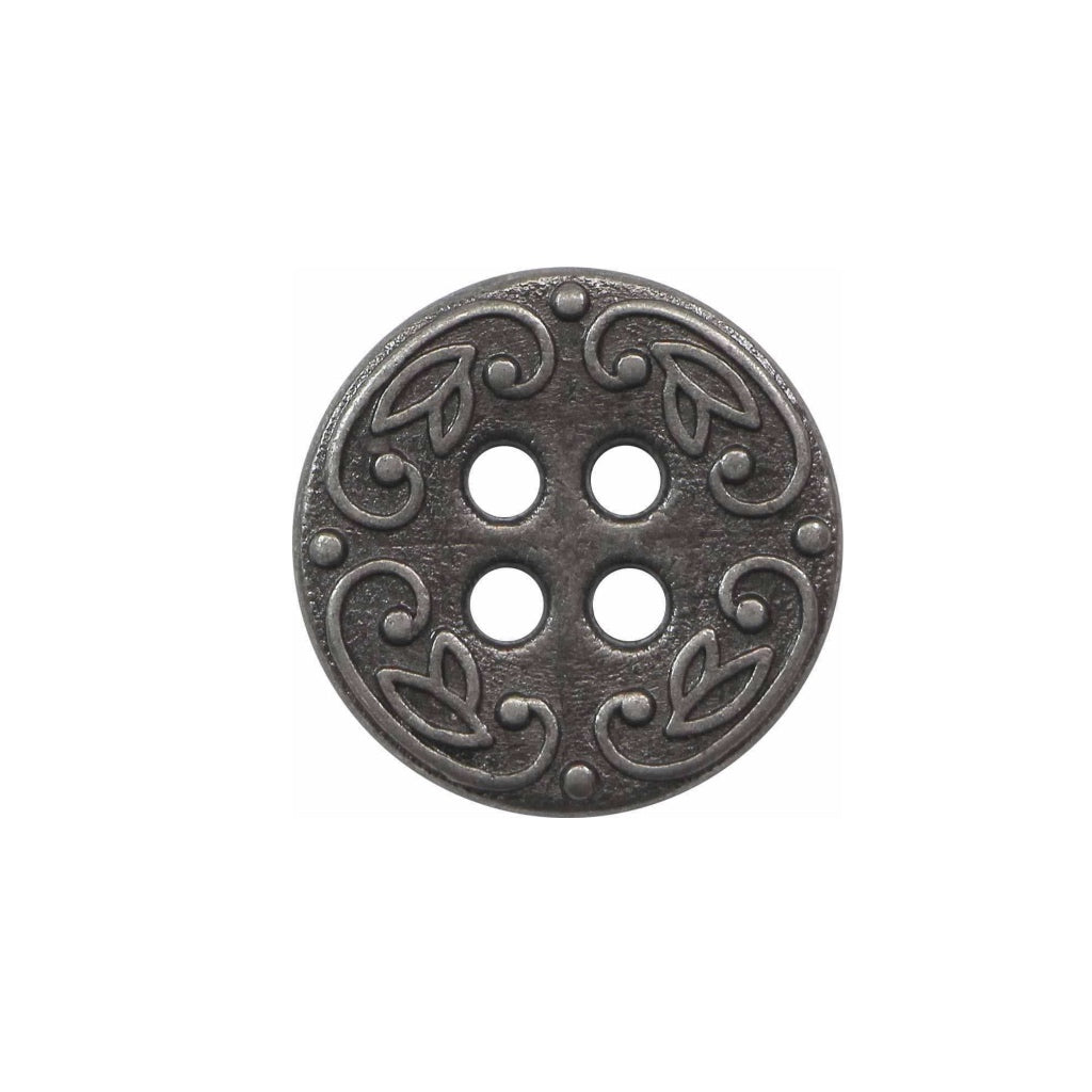 Button 153884PB Silver 18mm
