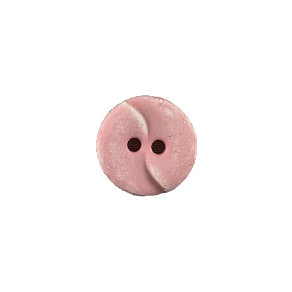 Button 225817 Light Pink Wave 13mm
