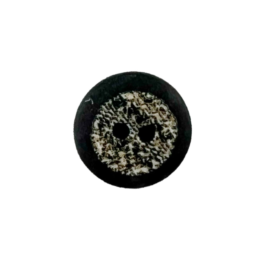 Button 231566 Black Opalescent Centre 15mm