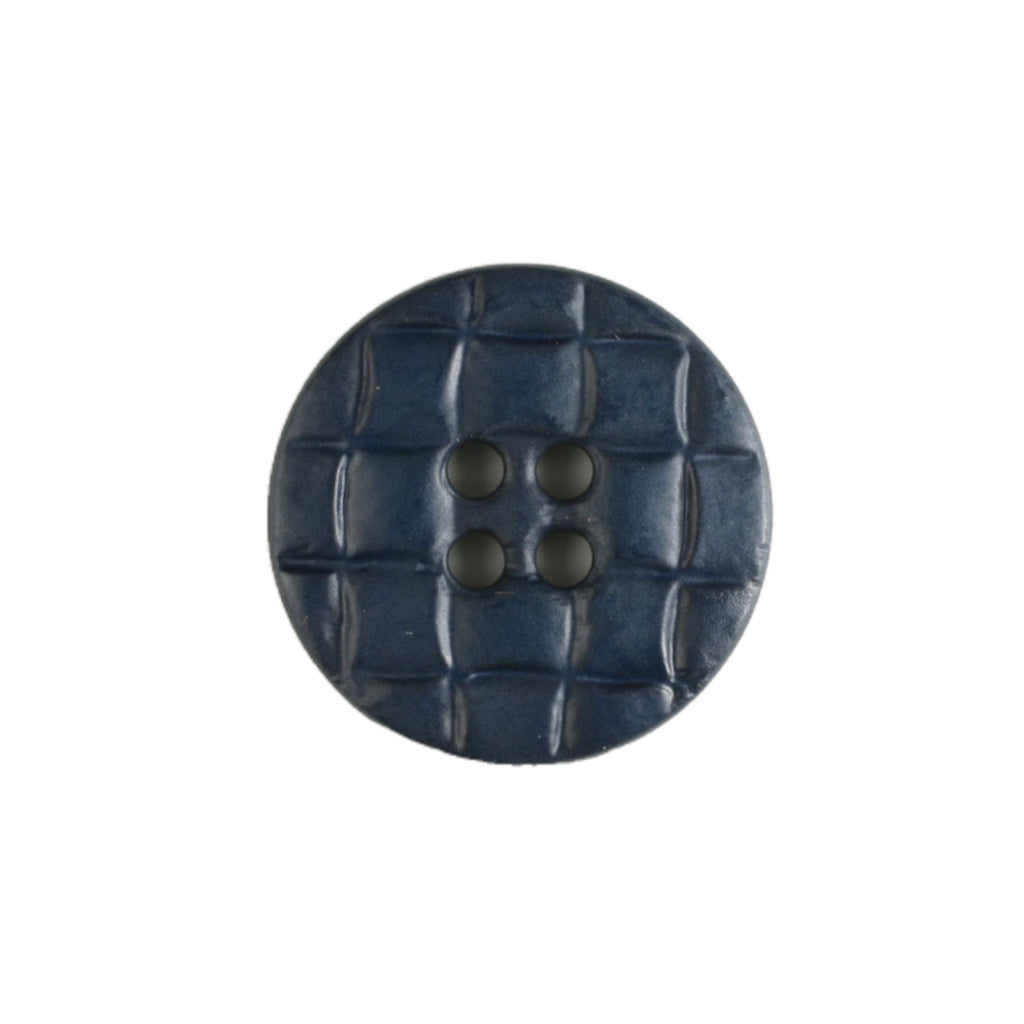 Button 261105 Navy Imitation Leather 20mm