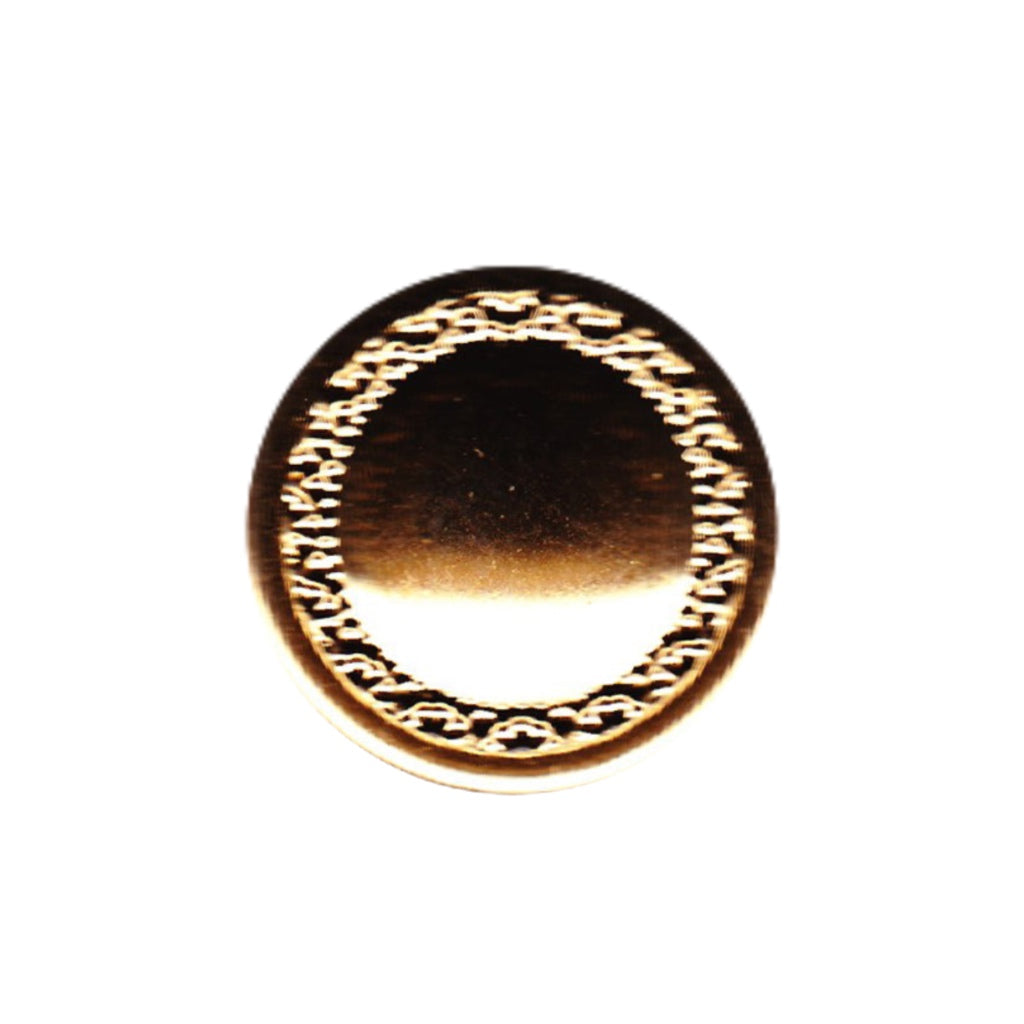 Button 270288 Gold Plated Shank 20mm