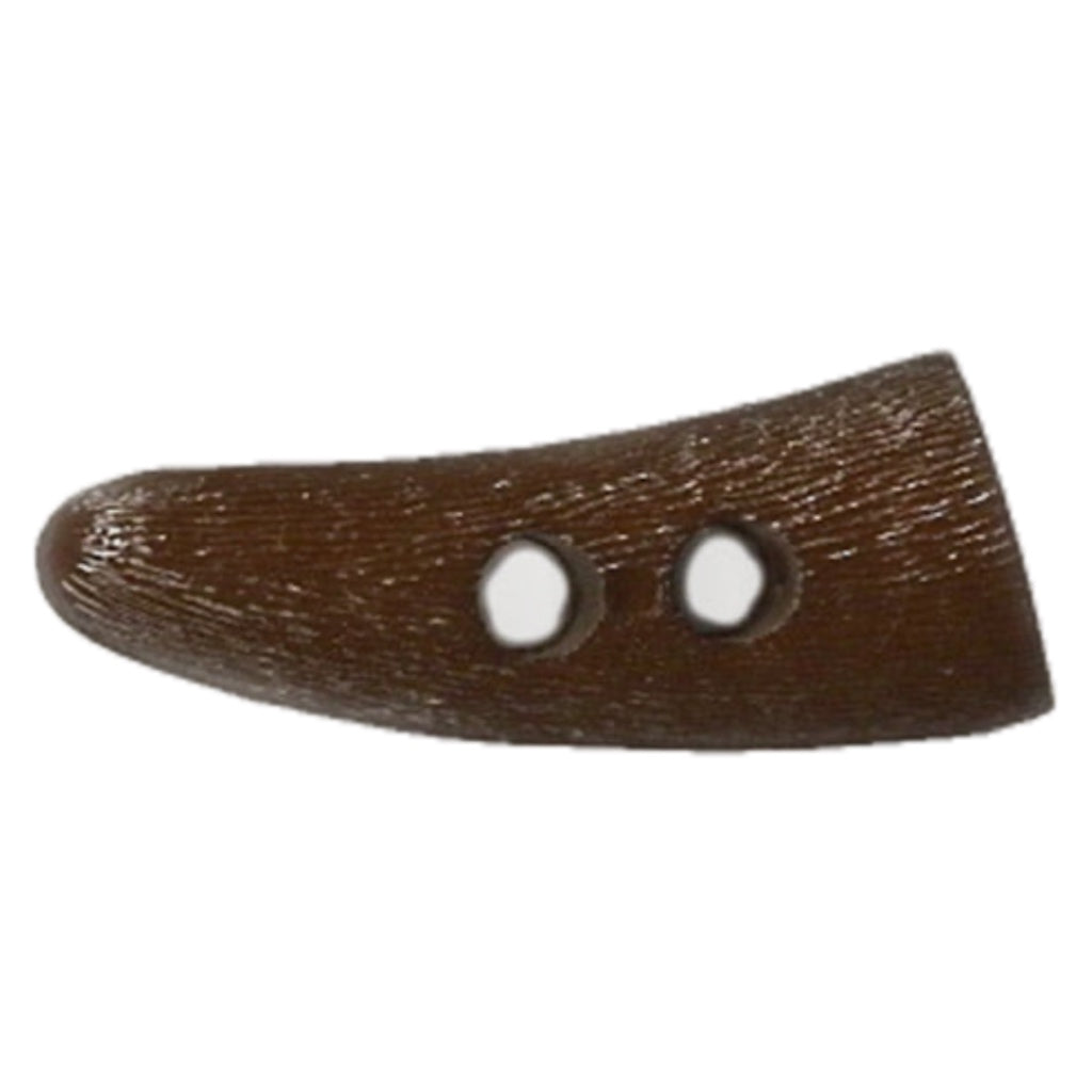 Button 292365 Horn Brown Toggle 40mm x 12mm