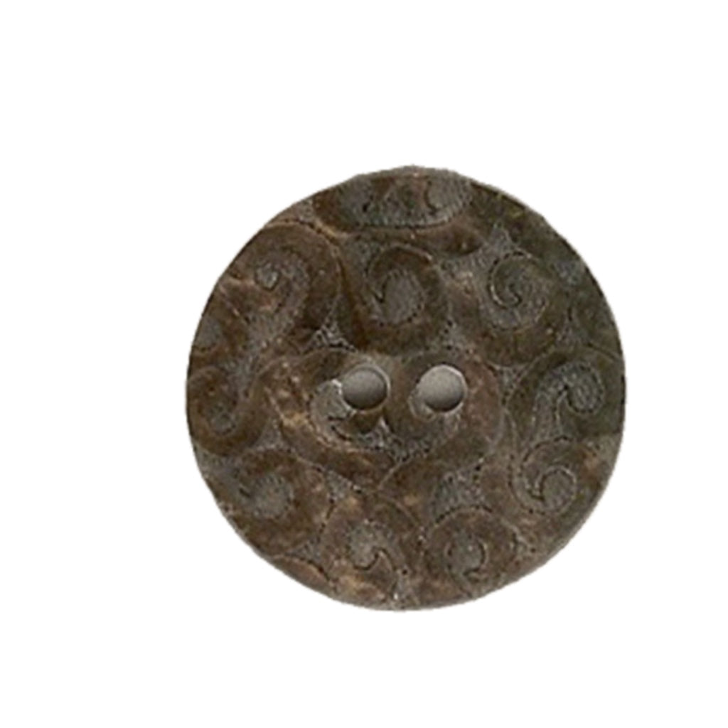 Button 300666 Brown Swirl 23mm