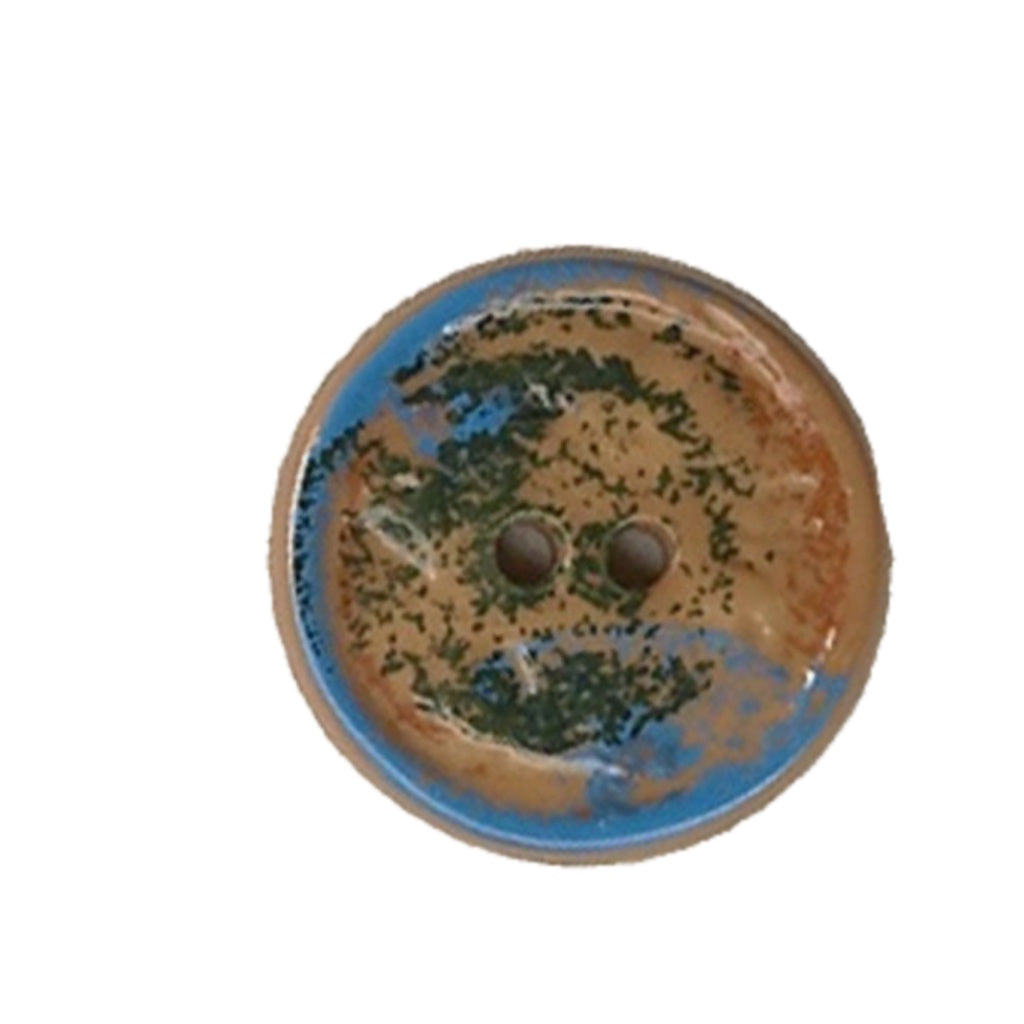 Button 310343 Beige Blue Marl 23mm