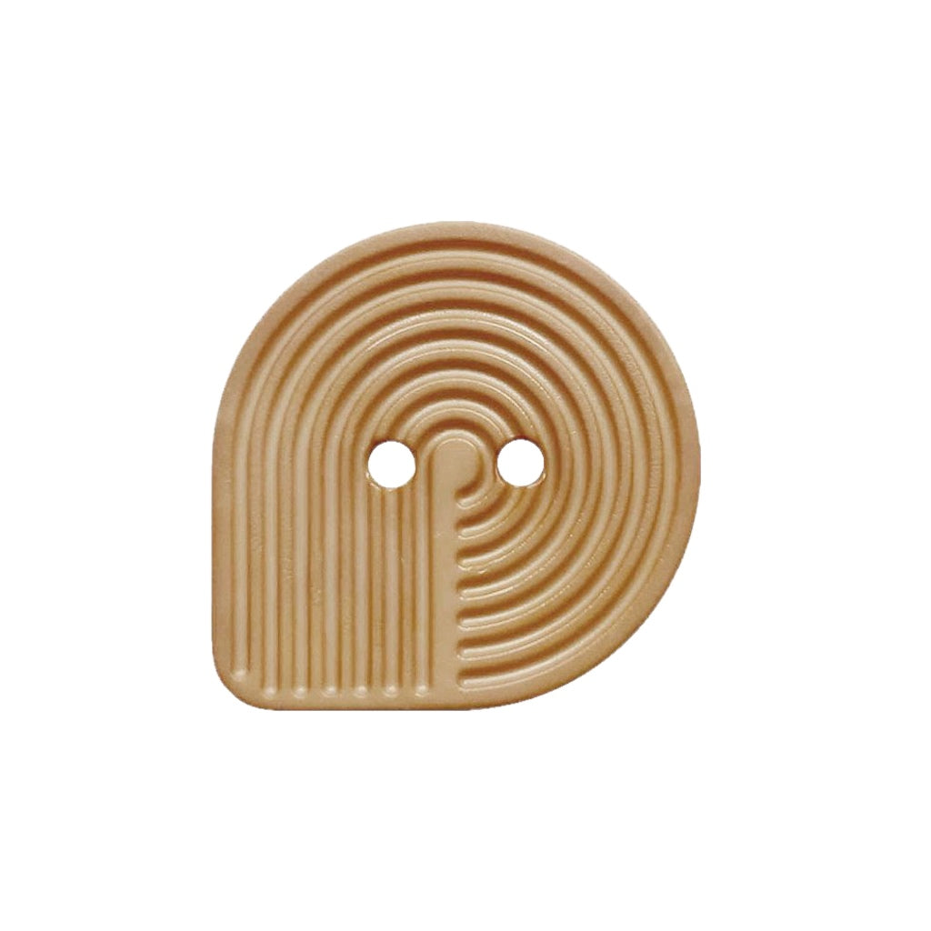 Button 312002 Tear Drop Beige 20mm