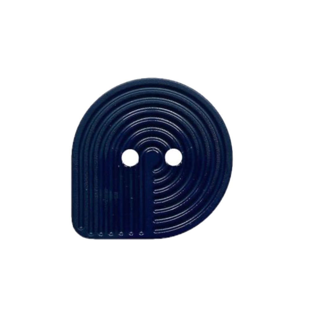 Button 312005 Tear Drop Navy 20mm