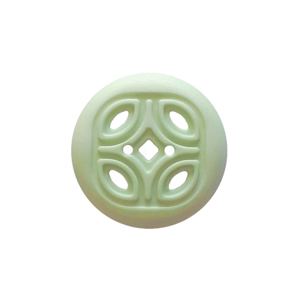 Button 314821 Open Ornament Green 20mm