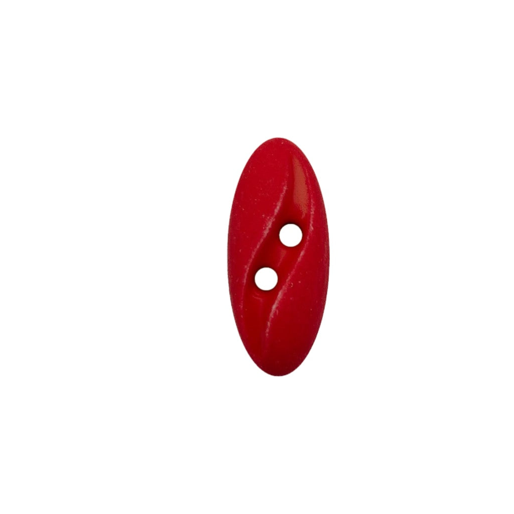 Button 318809 Oval Red 20mm