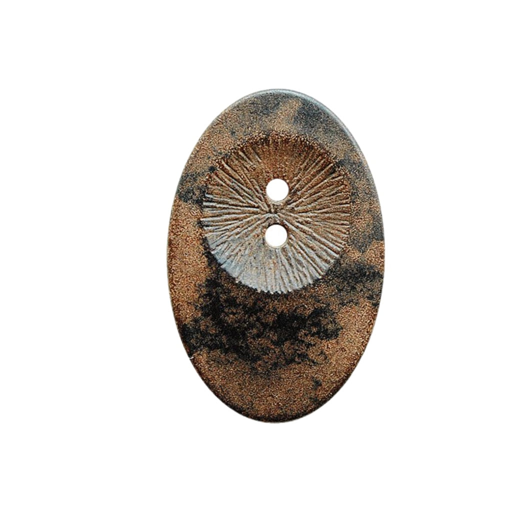 Button 341389 Wood Brown 23mm