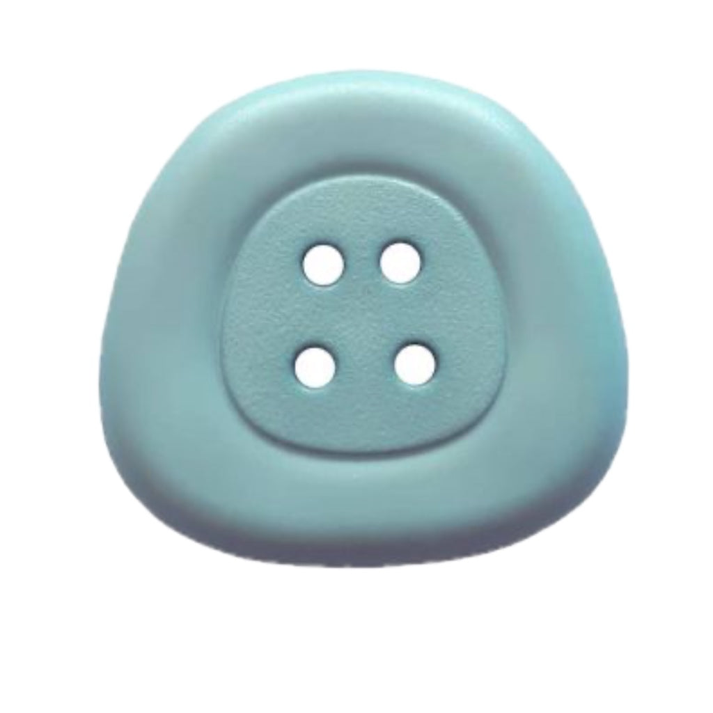 Button 373818 Blue Trapezoid 32mm