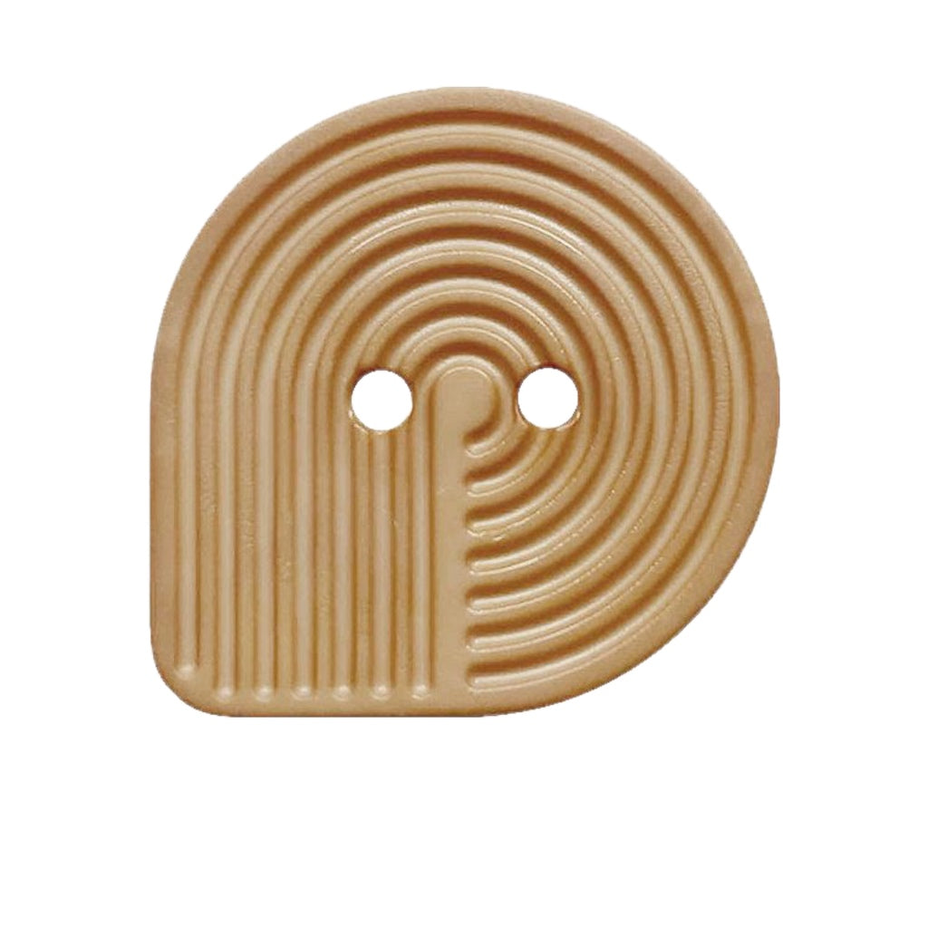 Button 382008 Beige Teardrop 32mm
