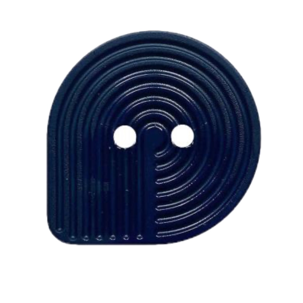 Button 382011 Blue Teardrop 32mm