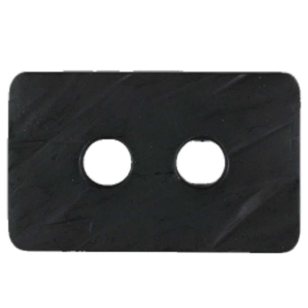 Button 400252 Black Rectangle 40mm