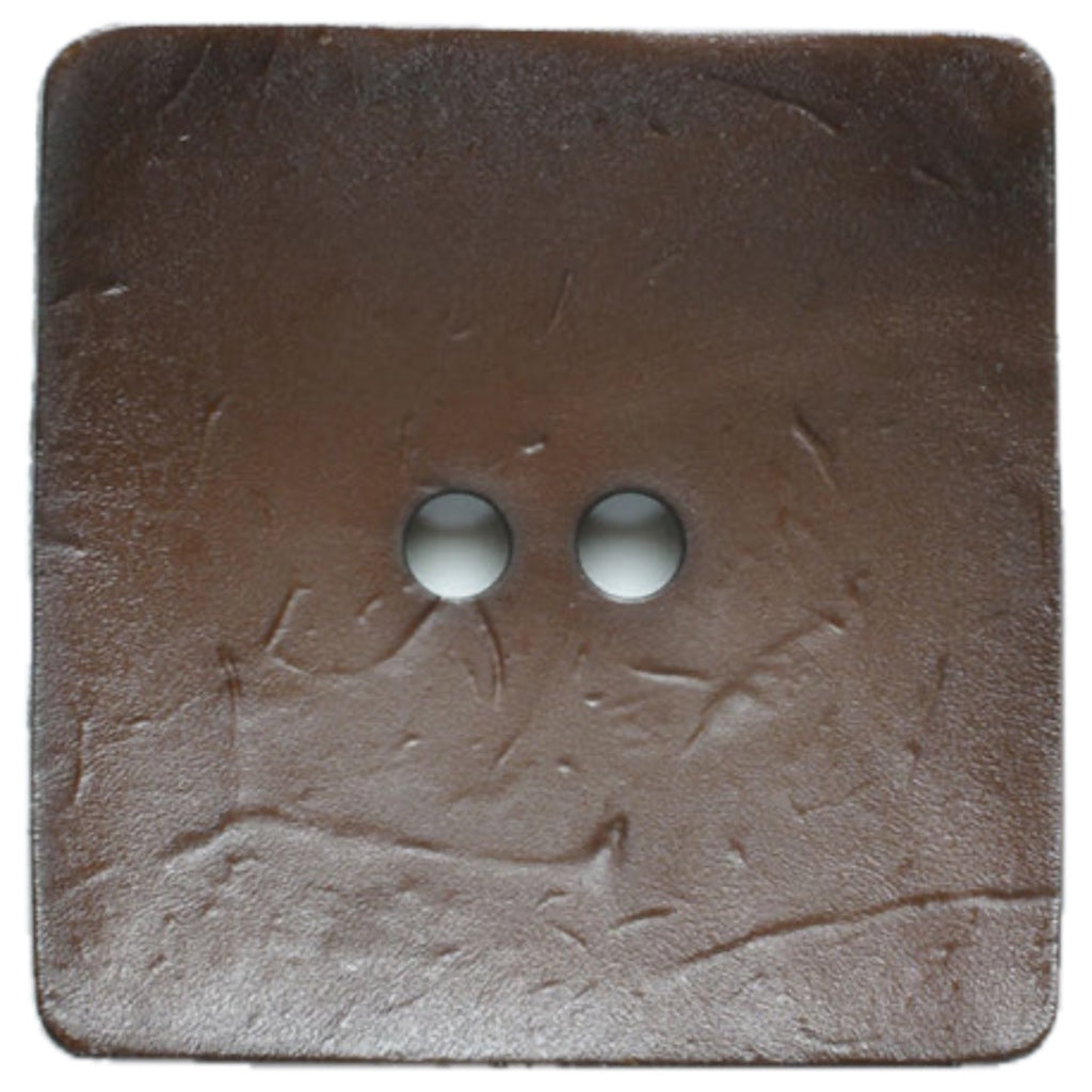 Button 410045 Dark Brown Square 60mm